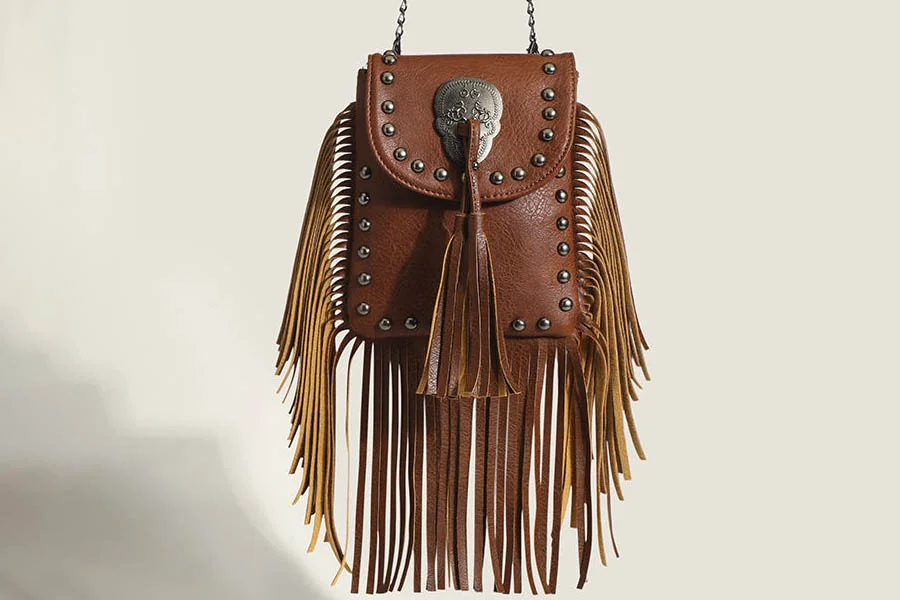 Gothic Skull Fringe Purse